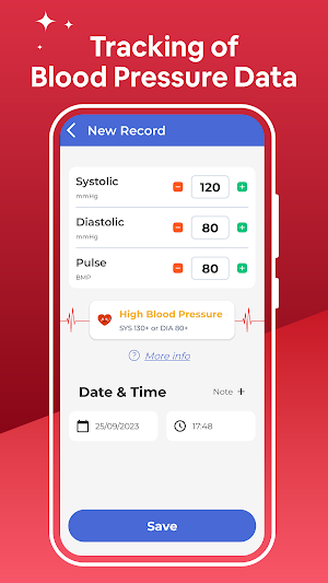 Blood Pressure: SmartBP Record Screenshot 1