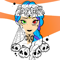Cartoon Tattoo Coloring