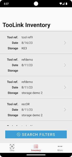 BOBST Connect TooLink Screenshot 2