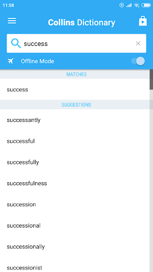 Collins Dictionary Free Screenshot 1