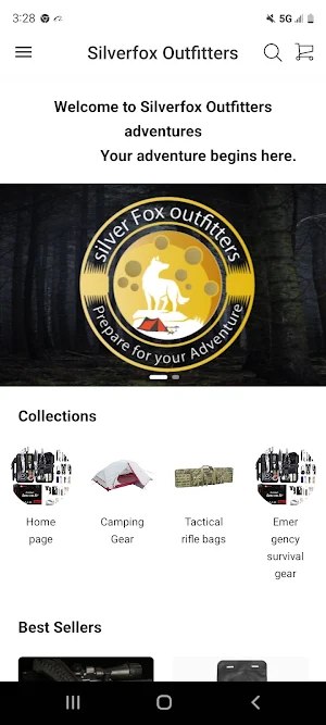 Silverfox Gear shop Screenshot 0
