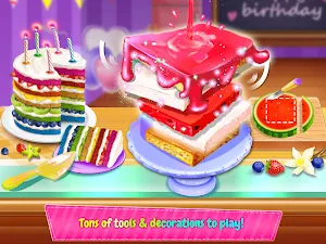 Birthday Cake Design Party - Bake, Decorate & Eat! Screenshot 1