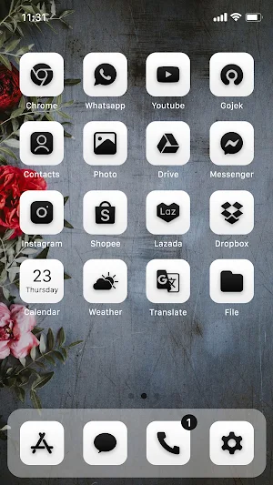 Wow White Theme, Full HD Theme Screenshot 1