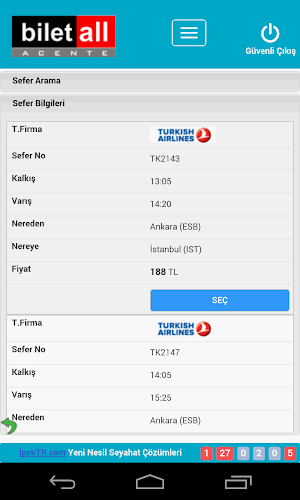 Biletall Acente Uygulaması Screenshot 2