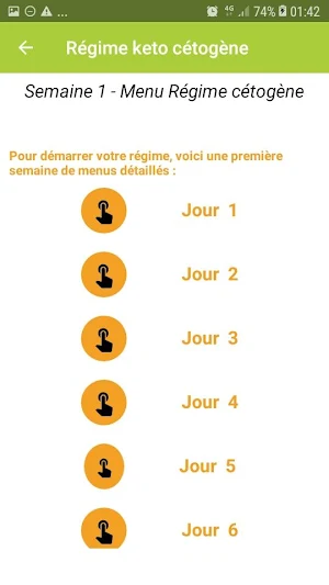 Régime Cétogène menu, maigrir et perdre du poids Screenshot 3