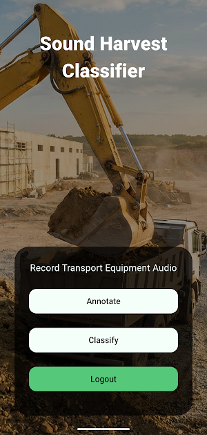 Sound Harvest Classifier Screenshot 0