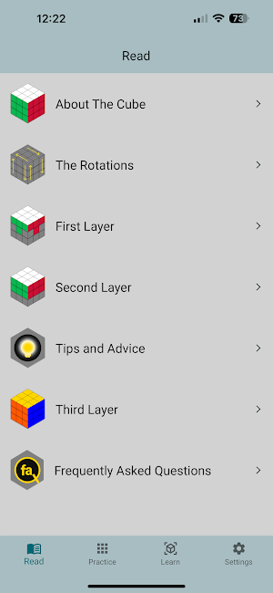Rubik's Cube Tutor Screenshot 1