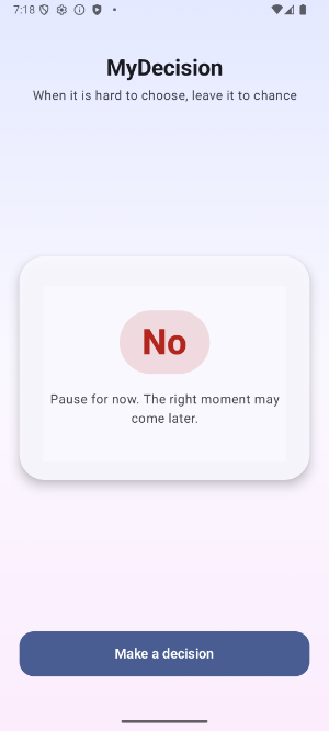 MyDecision Screenshot 2