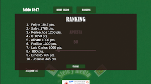 Siete y Media Screenshot 3