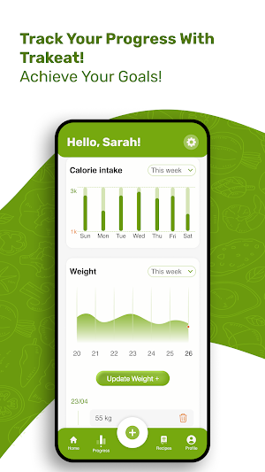 TrakEat - Calories Tracker Screenshot 1