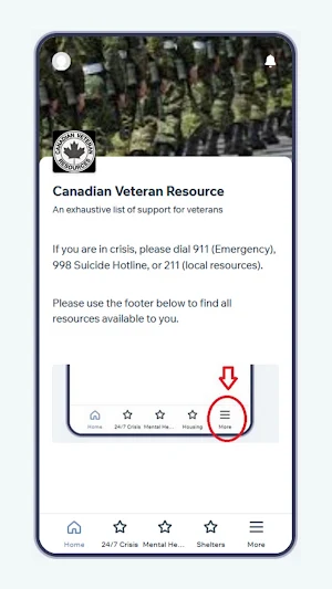 Canadian Veteran Resource Screenshot 0
