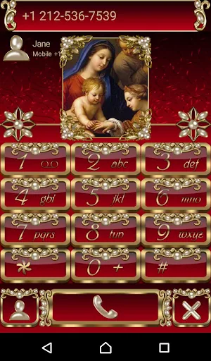 Virgin Mary Red Dialer theme Screenshot 0