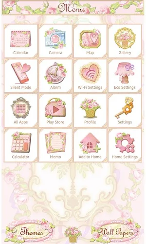 Classic Wallpaper Rococo Rose Screenshot 2