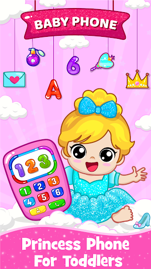 Princess Baby Phone Games kids Screenshot 0