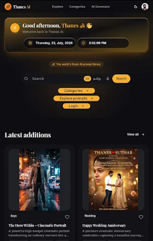 Thanes AI Screenshot 1