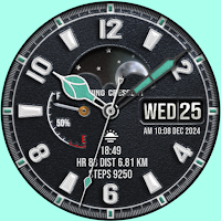 SPRAK 925 Ag Moon Watch Face