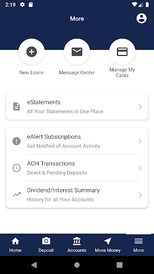 Questa Credit Union Screenshot 2