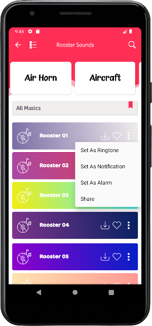Rooster Sounds Screenshot 2