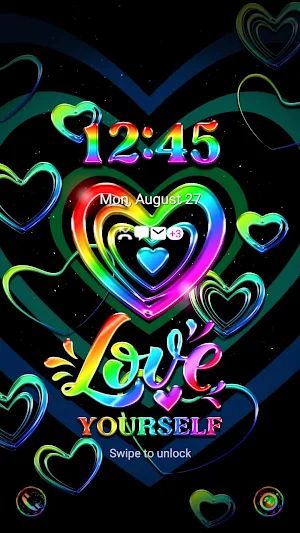 Black And Rianbow - Wallpaper Screenshot 1