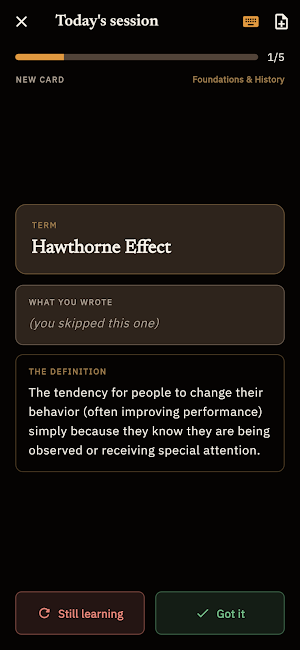 I/O Psychology Prep Screenshot 2