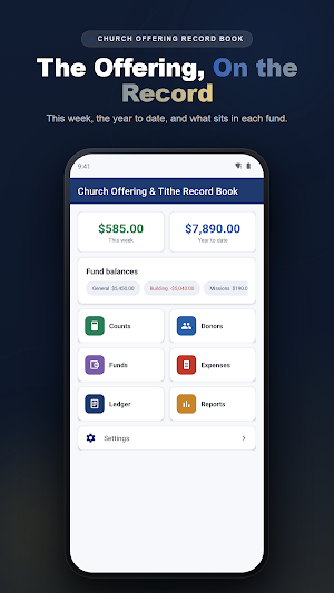Church Offering Record Book Screenshot 0