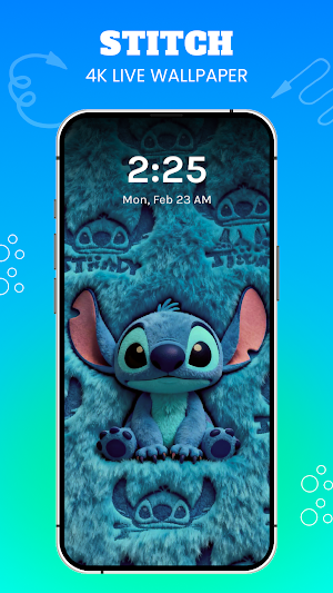 Stitch Cute Live Wallpaper HD Screenshot 1