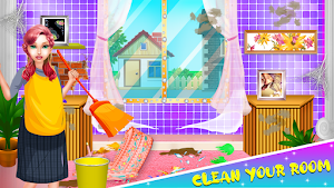 Home Cleaning Girls Game Screenshot 0
