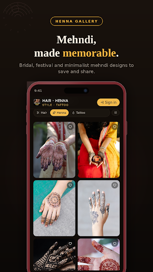 Hair Henna & Tattoo styles Screenshot 1