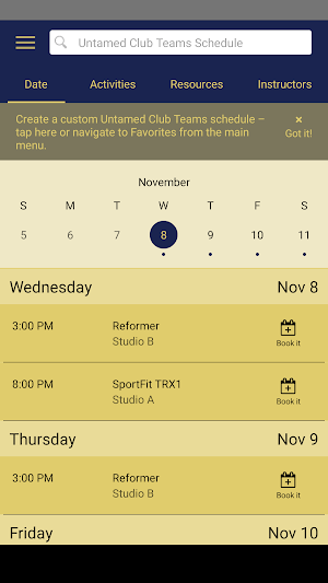 Untamed Club Teams Screenshot 2