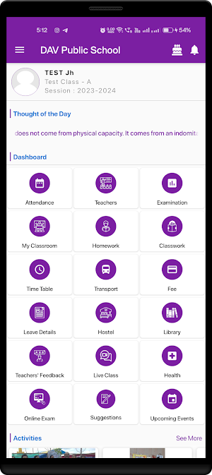 DAV Public School Hudco Screenshot 1