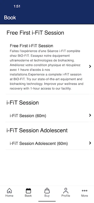 BiO-FiT: The Fitness Clinic Screenshot 1