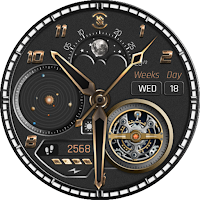 BFF12-Black Analog Galaxy Gear