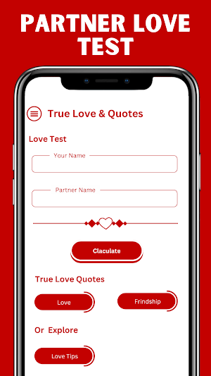 Love Calculator: Short Quotes Screenshot 1