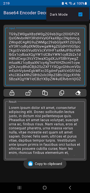 Base64 Encoder Decoder Screenshot 1