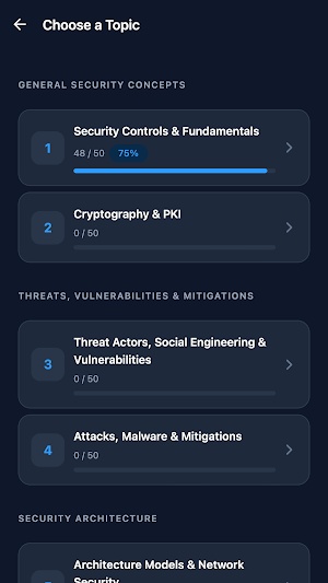 Security+ SY0-701 Practice Screenshot 1