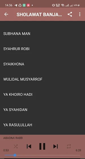 Sholawat Banjari MQ Offline Screenshot 3