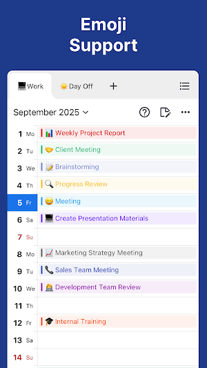 Vertical Calendar - Planner Screenshot 3