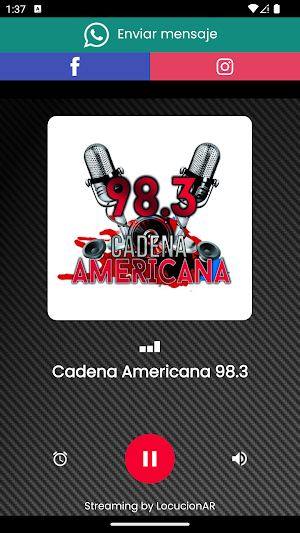 Cadena Americana 98.3 Screenshot 0