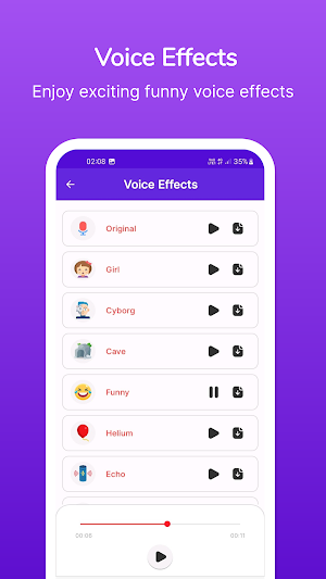 Girl Voice Changer App Screenshot 1