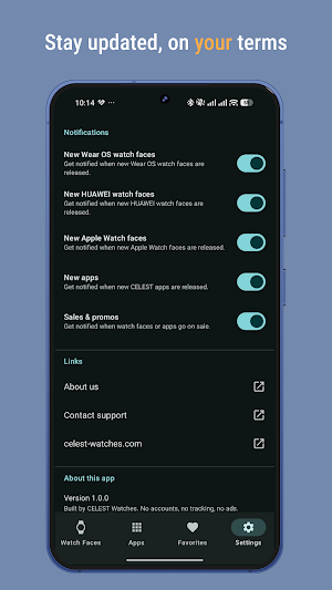 CELEST Catalog Screenshot 3