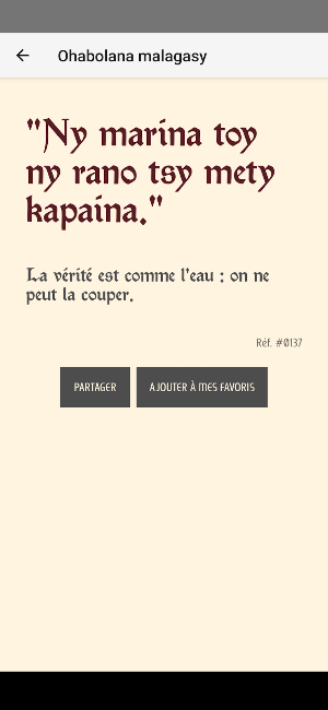 Ohabolana Malagasy Screenshot 3