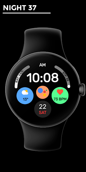 Night 37 - watch face Screenshot 0