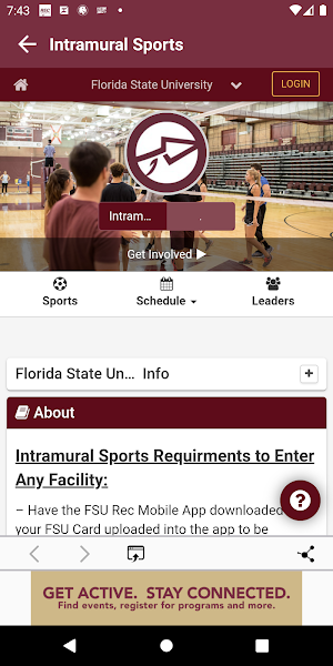FSU Campus Recreation Screenshot 2