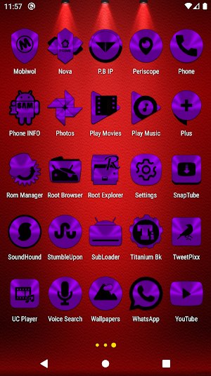 Purple and Black Icon Pack Screenshot 3