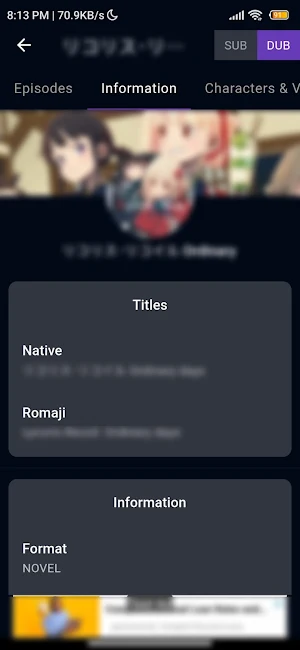 Anime Watching App Screenshot 2