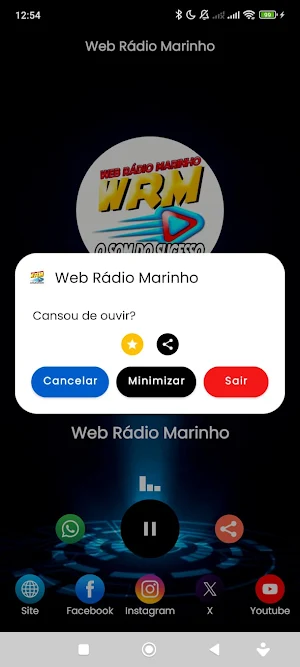 Web Rádio Marinho Screenshot 2