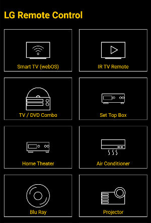 Remote for LG TV / Devices : Codematics Screenshot 0