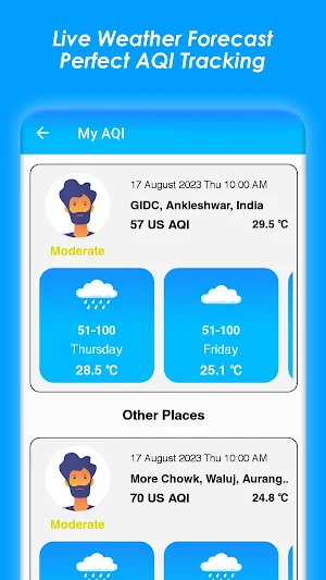 Live Weather Forecast Tracker Screenshot 1