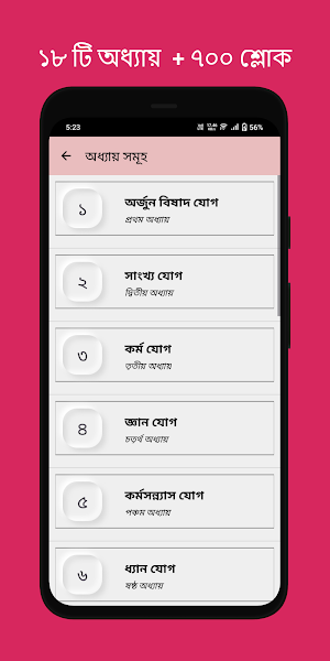 শ্রীমাদ্ভাগবত গীতা বাংলা- অডিও Screenshot 2