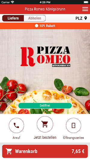 Pizza Romeo Königsbrunn Screenshot 0